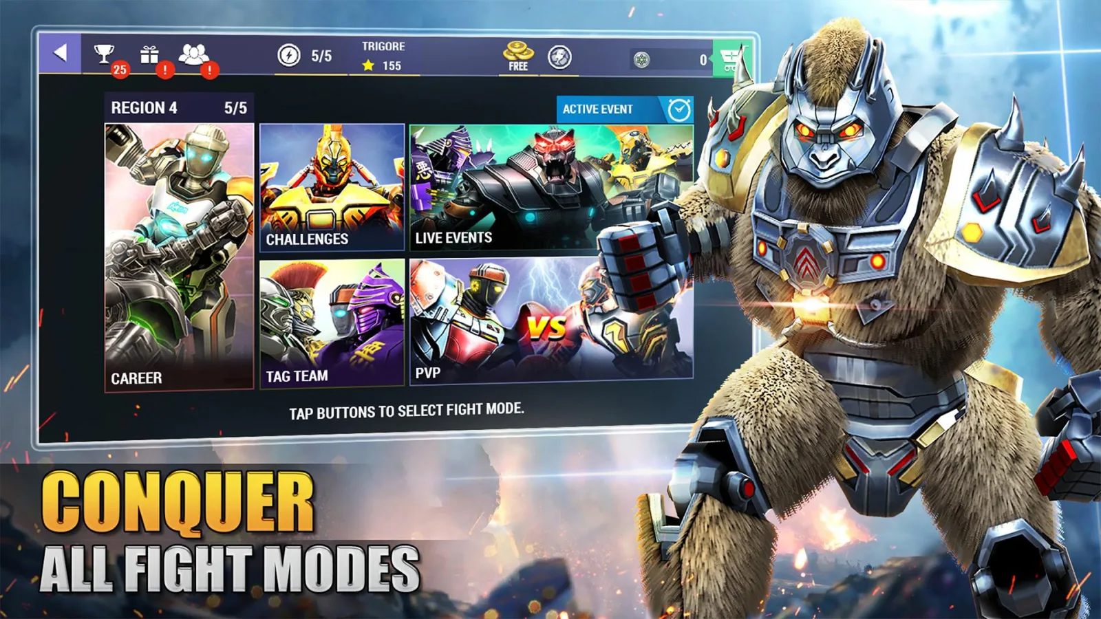 Game screenshot Real Steel Boxing Champions cheats Game screenshot Real Steel Boxing Champions cheats