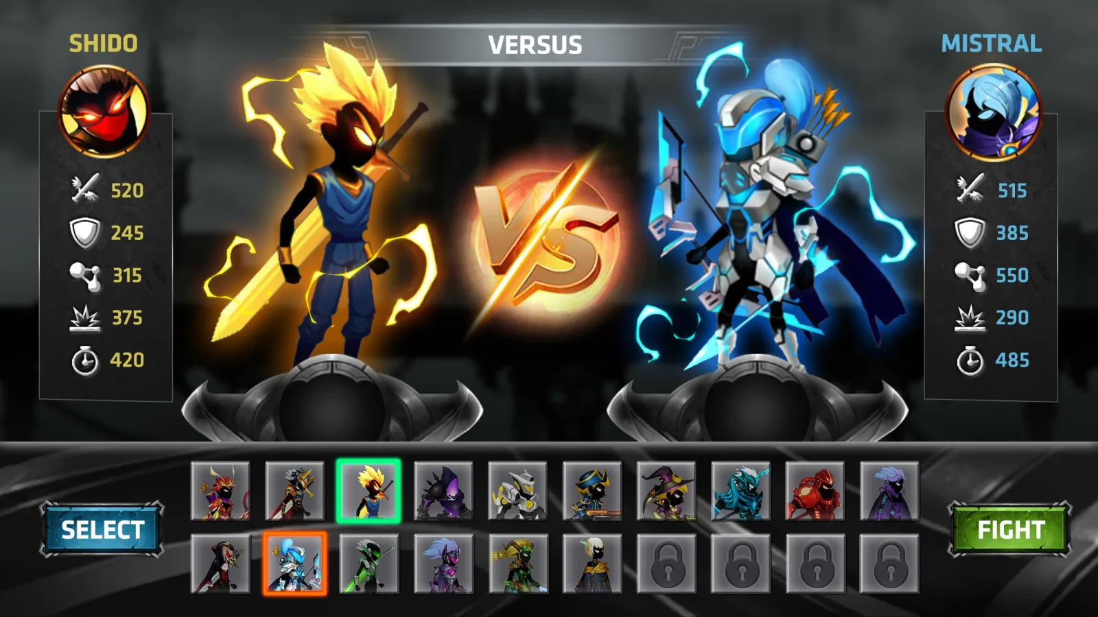 Game screenshot Stickman Legends mod Game screenshot Stickman Legends mod