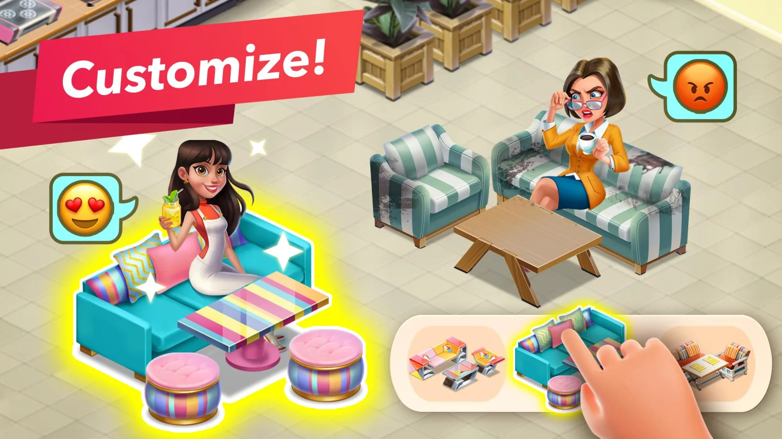 My Cafe — Restaurant Game MOD (Unlimited Money) screenshot 8 My Cafe — Restaurant Game MOD (Unlimited Money) screenshot 8
