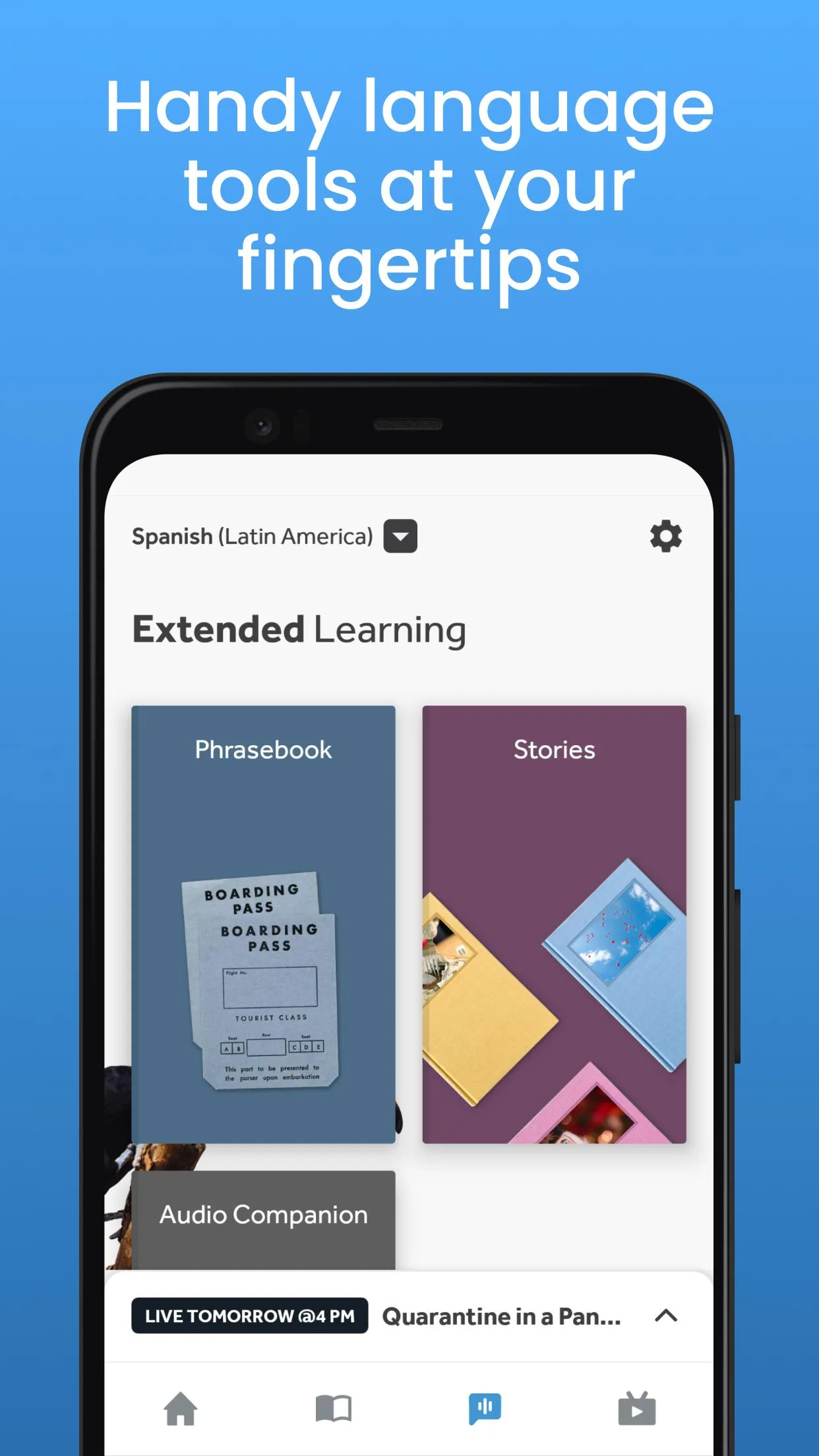 Screenshot Rosetta Stone application Screenshot Rosetta Stone application