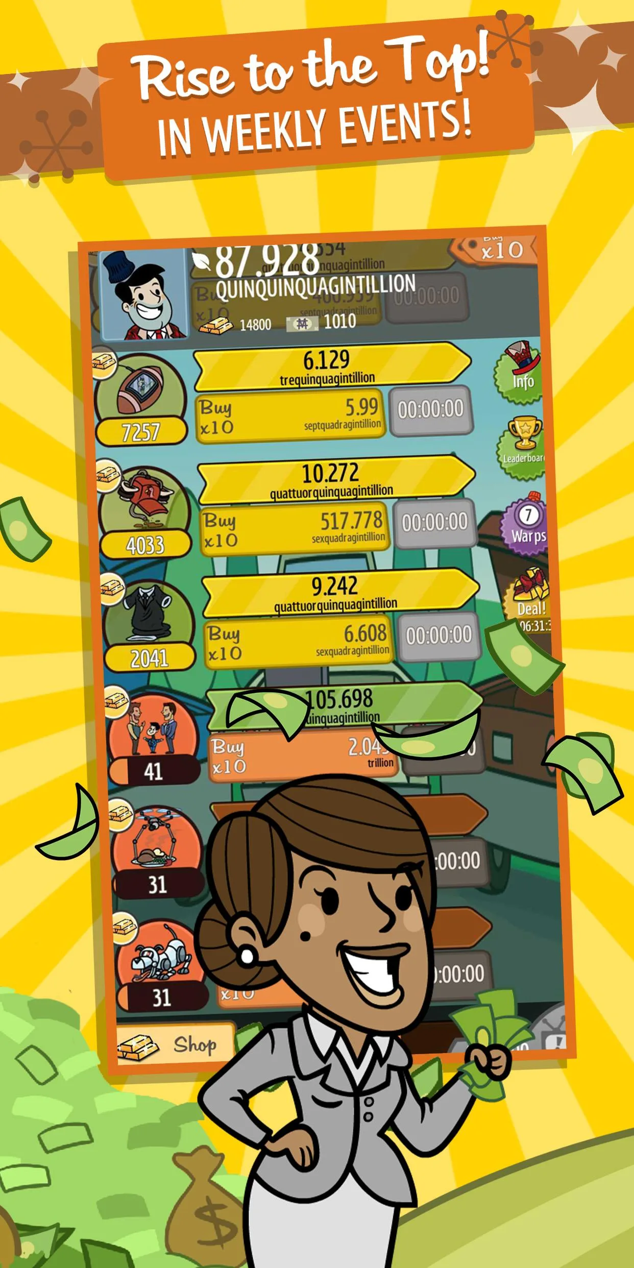 AdVenture Capitalist Mod (Gold/Tickets/Bucks) screenshot 7 AdVenture Capitalist Mod (Gold/Tickets/Bucks) screenshot 7