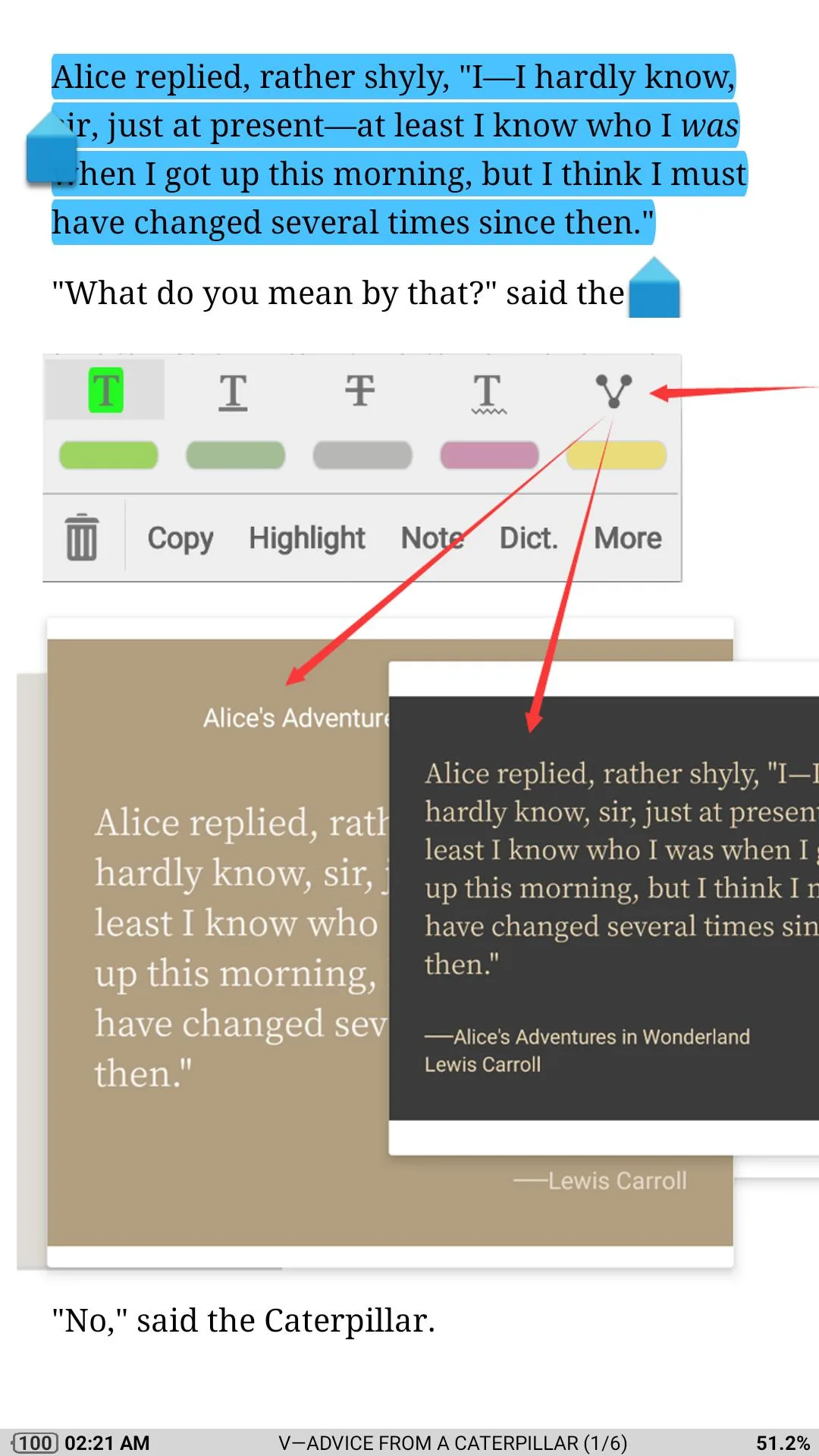 Screenshot moon+ reader pro application Screenshot moon+ reader pro application