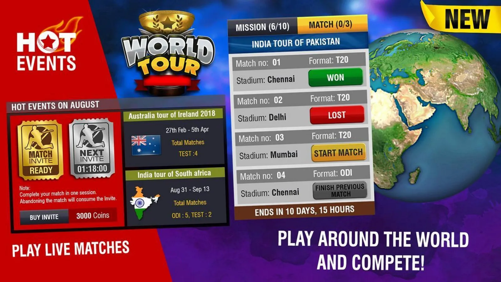 Game screenshot World Cricket Championship 2 hacked Game screenshot World Cricket Championship 2 hacked