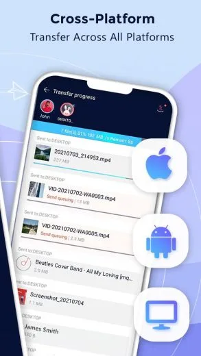 Screenshot Zapya app