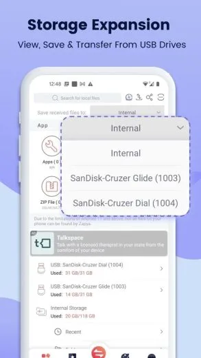 Screenshot Zapya free download
