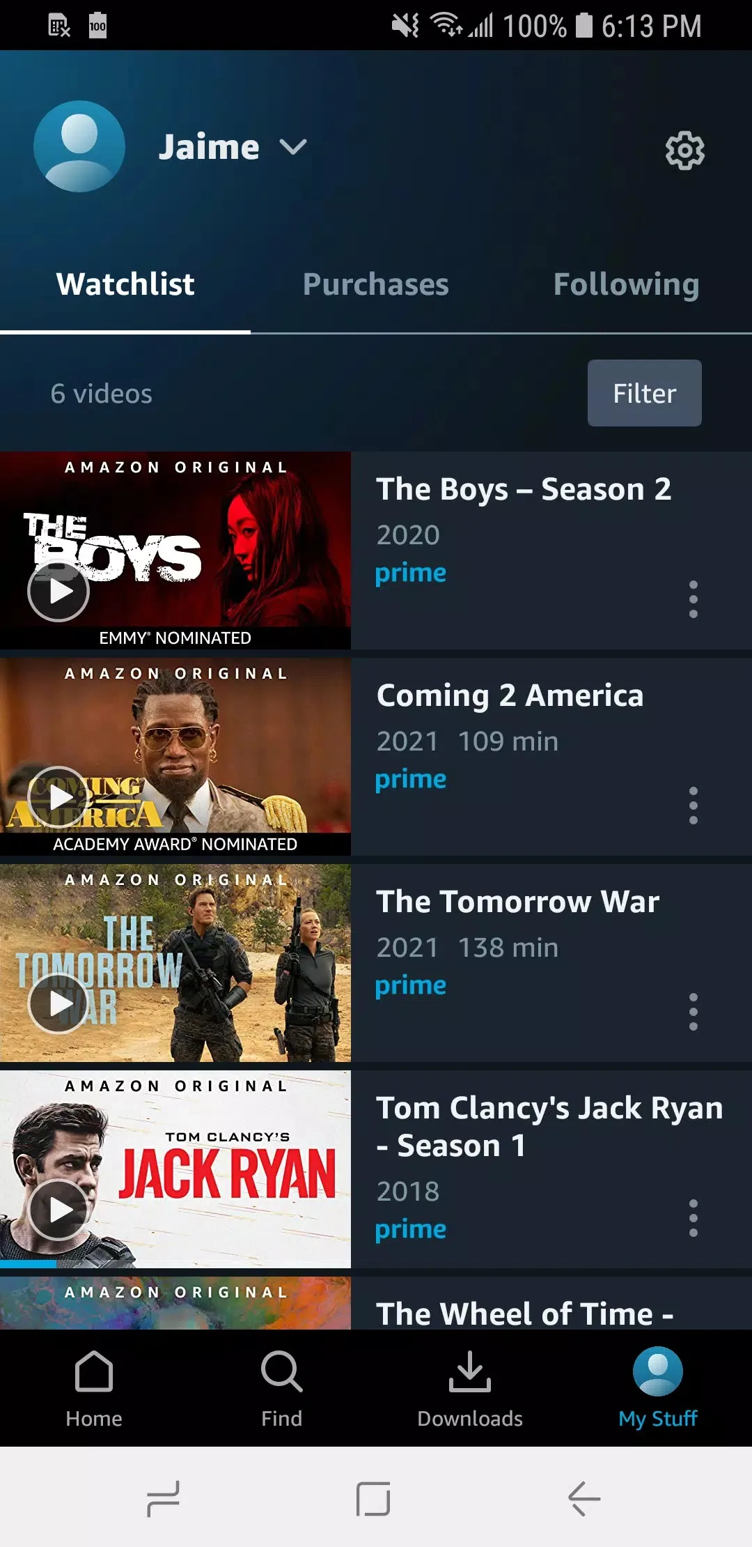 Screenshot Amazon Prime apk Screenshot Amazon Prime apk