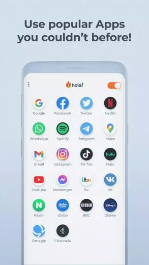 Screenshot Hola VPN
