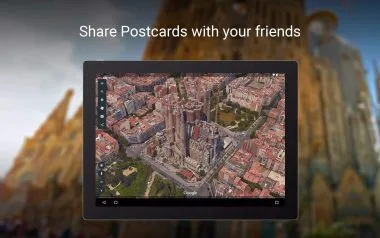 Screenshot Google Earth application