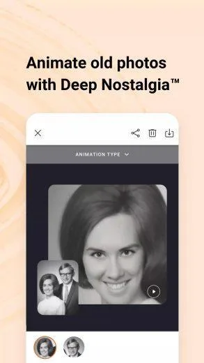 Screenshot MyHeritage app