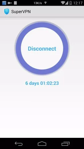 Screenshot SuperVPN app