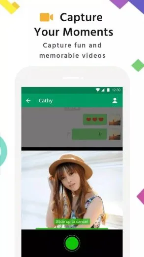 Screenshot MiChat application