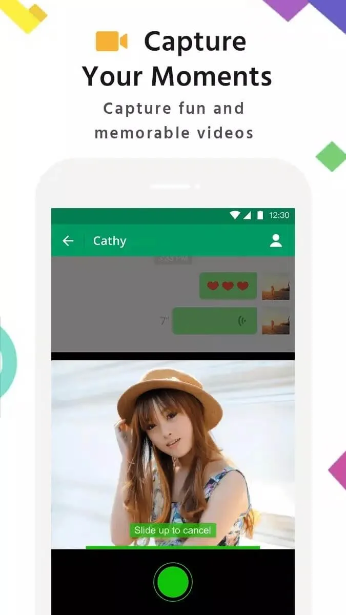 Screenshot MiChat application Screenshot MiChat application