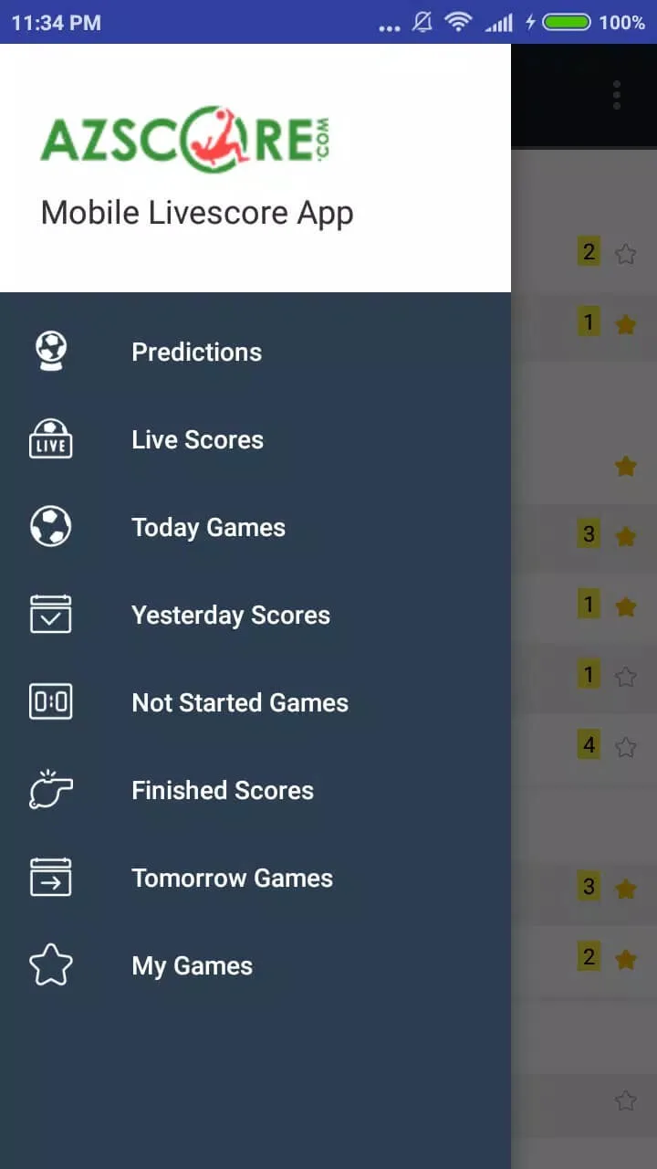 Screenshot Azscore Screenshot Azscore