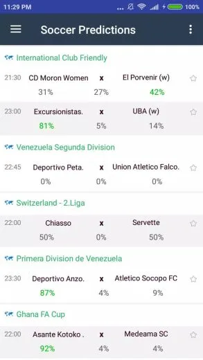 Screenshot Azscore app