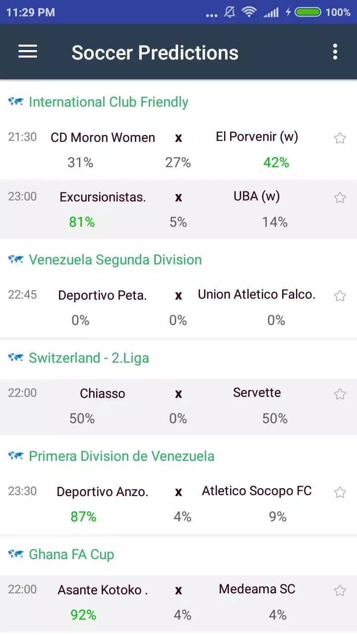 Screenshot Azscore app Screenshot Azscore app