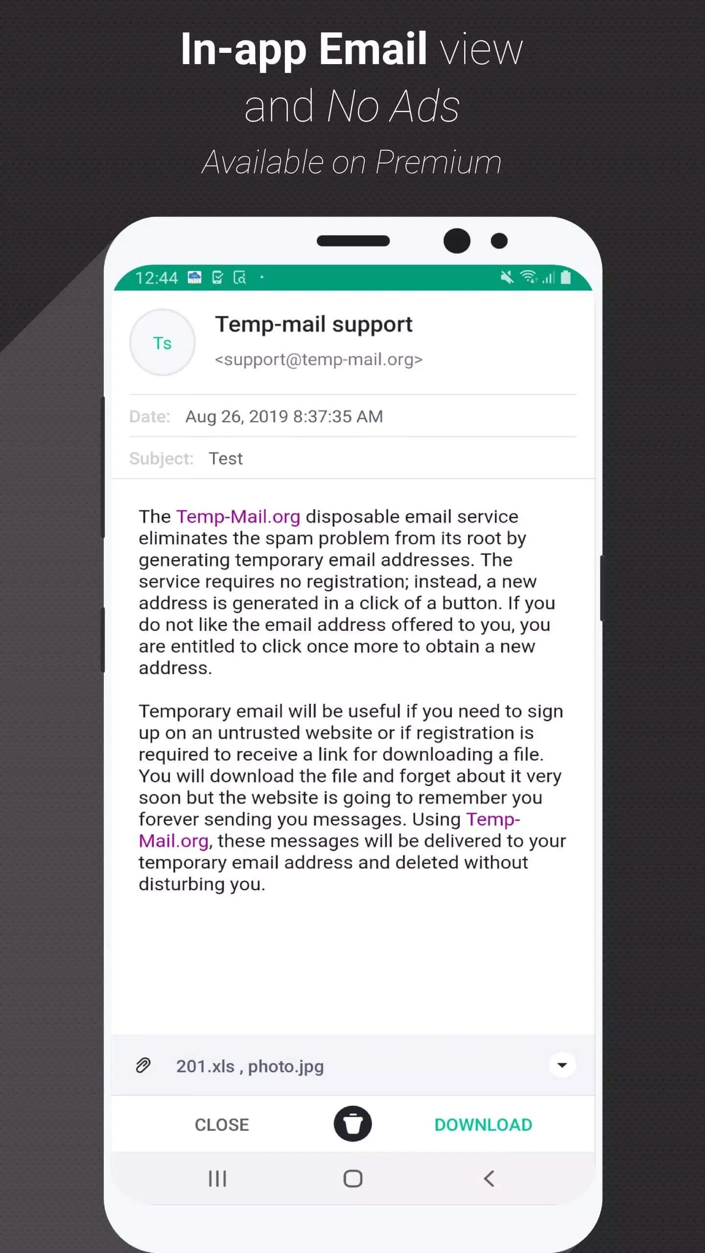 Screenshot Temp Mail apk mod Screenshot Temp Mail apk mod
