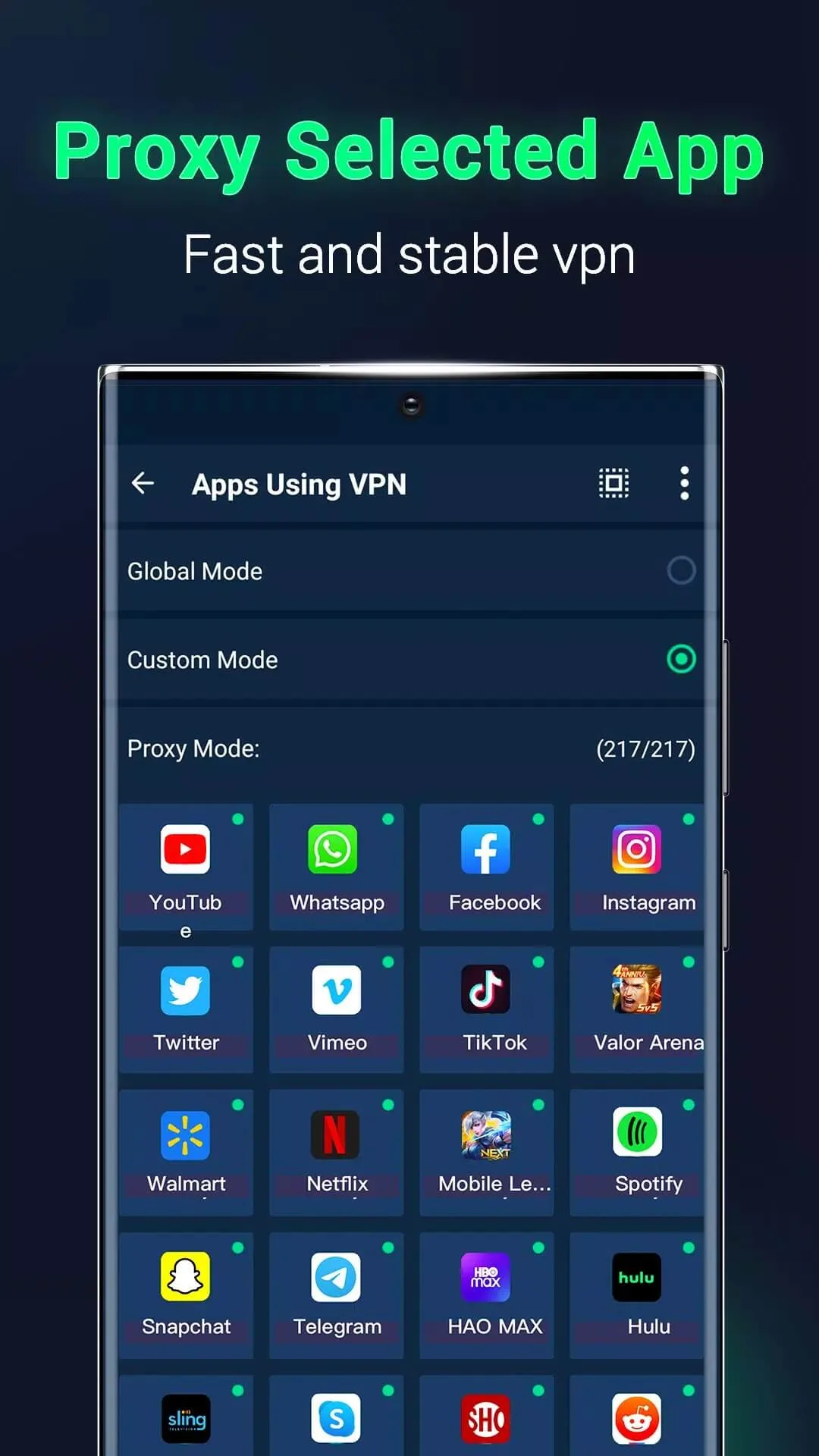 Screenshot XY VPN latest version Screenshot XY VPN latest version