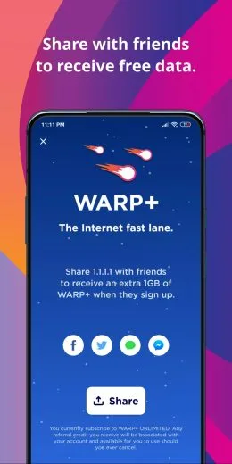 Screenshot 1.1.1.1 DNS
